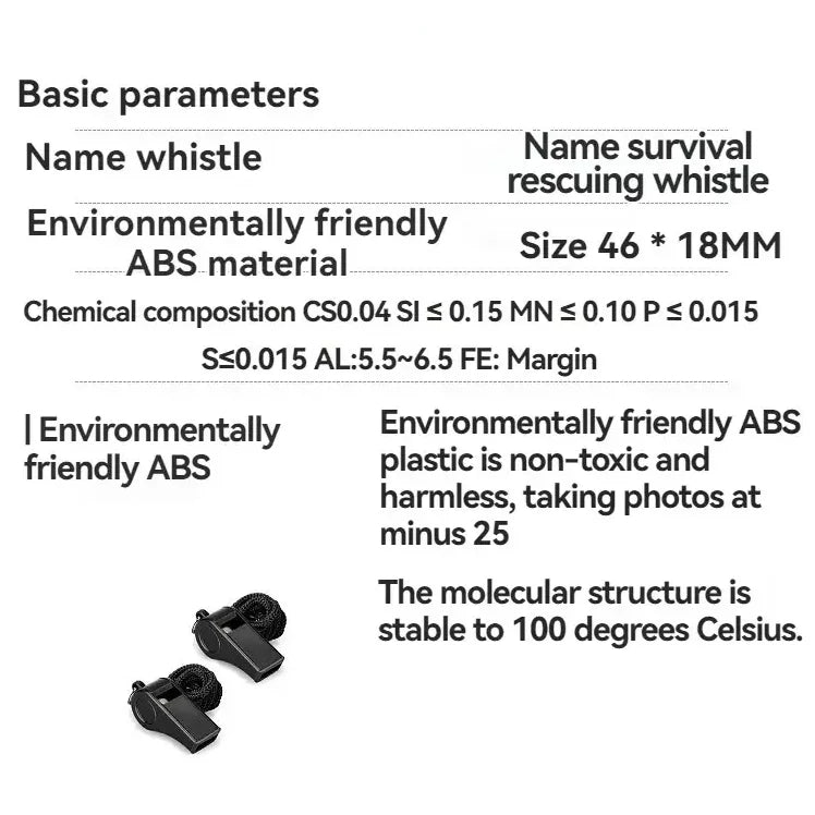 Black Referee Whistle