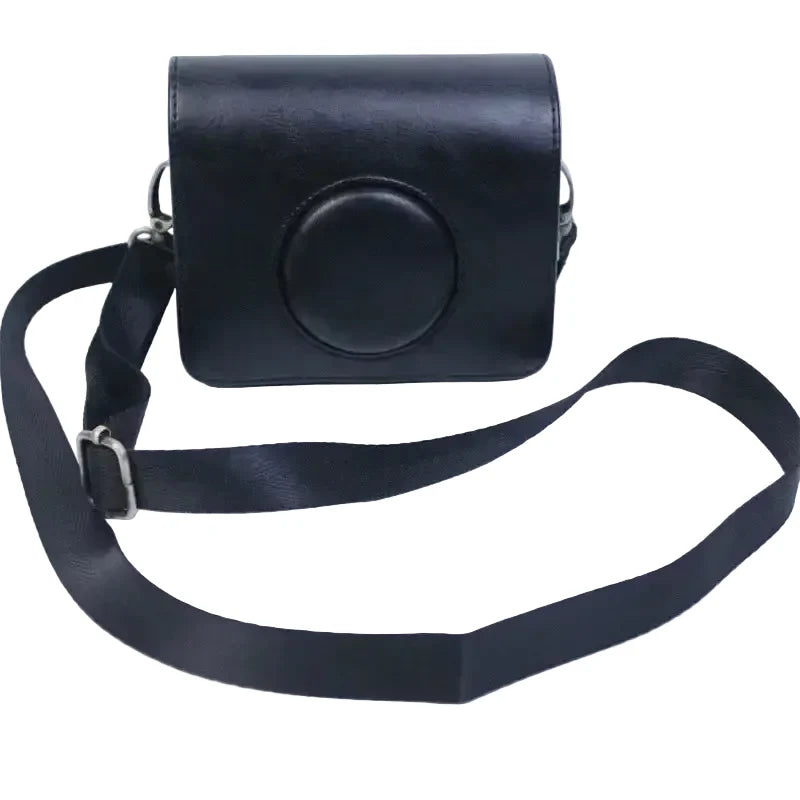 Faux Leather Protective Camera Case for Instax Mini EVO with Shoulder Strap