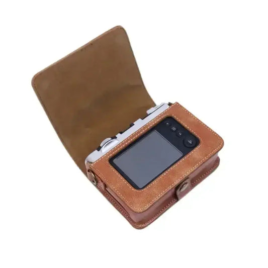 Faux Leather Protective Camera Case for Instax Mini EVO with Shoulder Strap