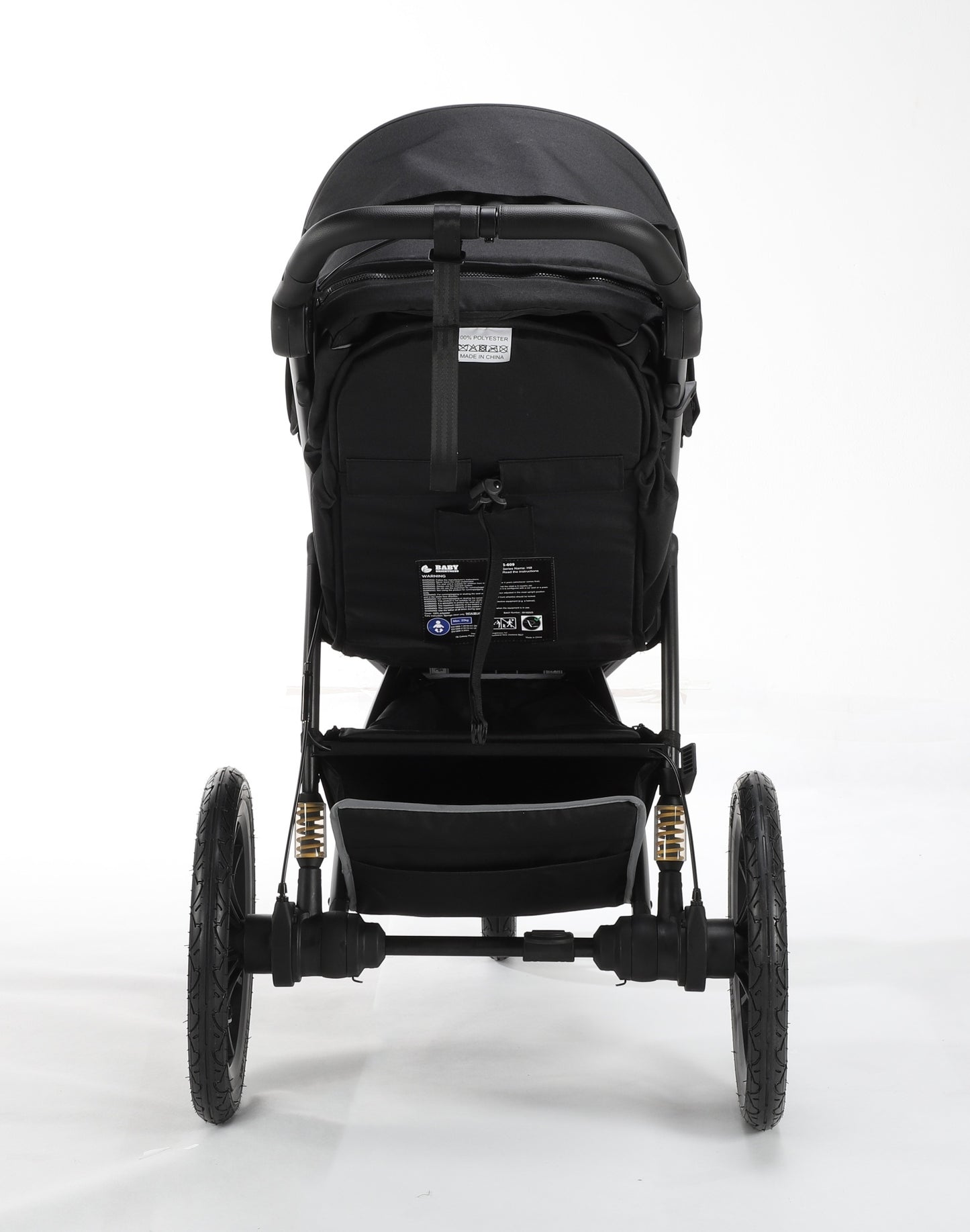 Hill All Terrain Jogging Baby Stroller with Car Seat (Black）