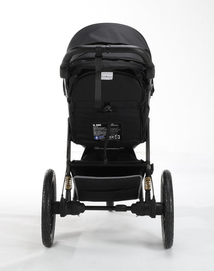 Hill All Terrain Jogging Baby Stroller with Car Seat (Black）