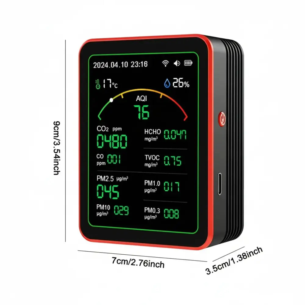 Home Air Quality Monitor – 15-in-1 Gas Detector