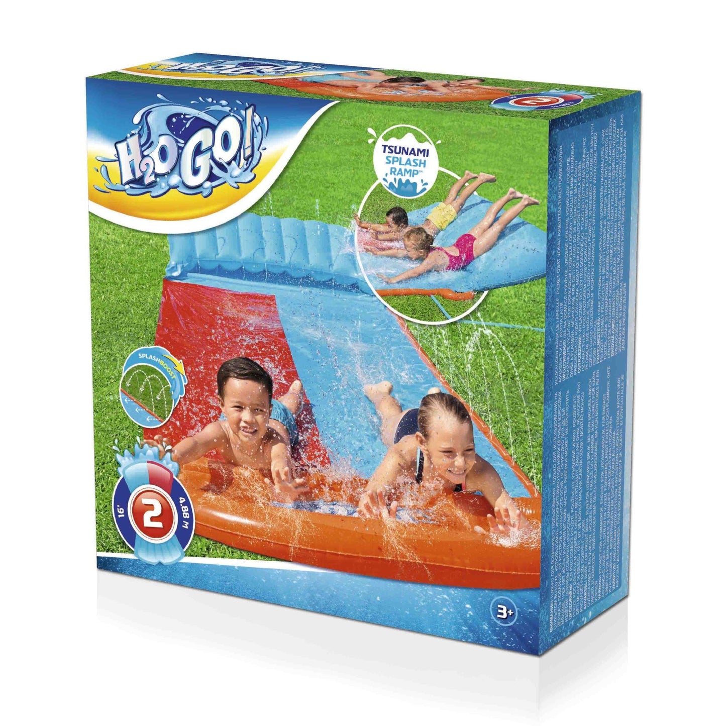 Bestway 4.88m Double Lane Inflatable Water Slide