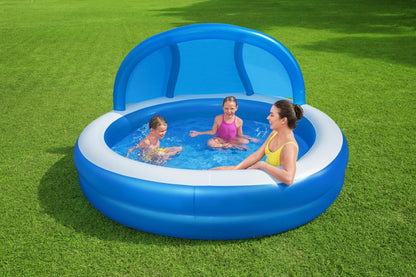 Bestway 241x 241x140CM Inflatable Swim Center Family Pool with Sunshade