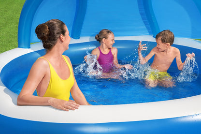 Bestway 241x 241x140CM Inflatable Swim Center Family Pool with Sunshade