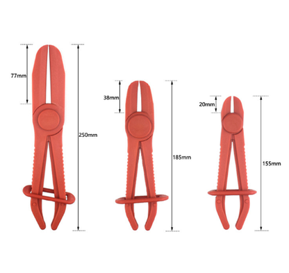 3Pcs Hose Clamp Pliers Pinch Off Pliers 3 Sizes