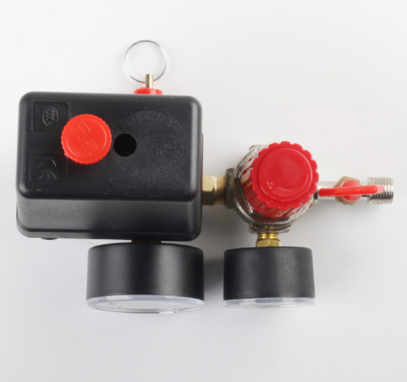 90-120PSI Pressure Switch Valve Air Compressor Control Manifold Regulator Gauges - salelink.co.nz