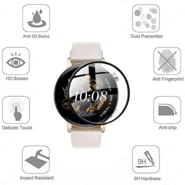 Screen Protectors for Huawei GT3 Pro Watch (43mm) (Pack of 5)