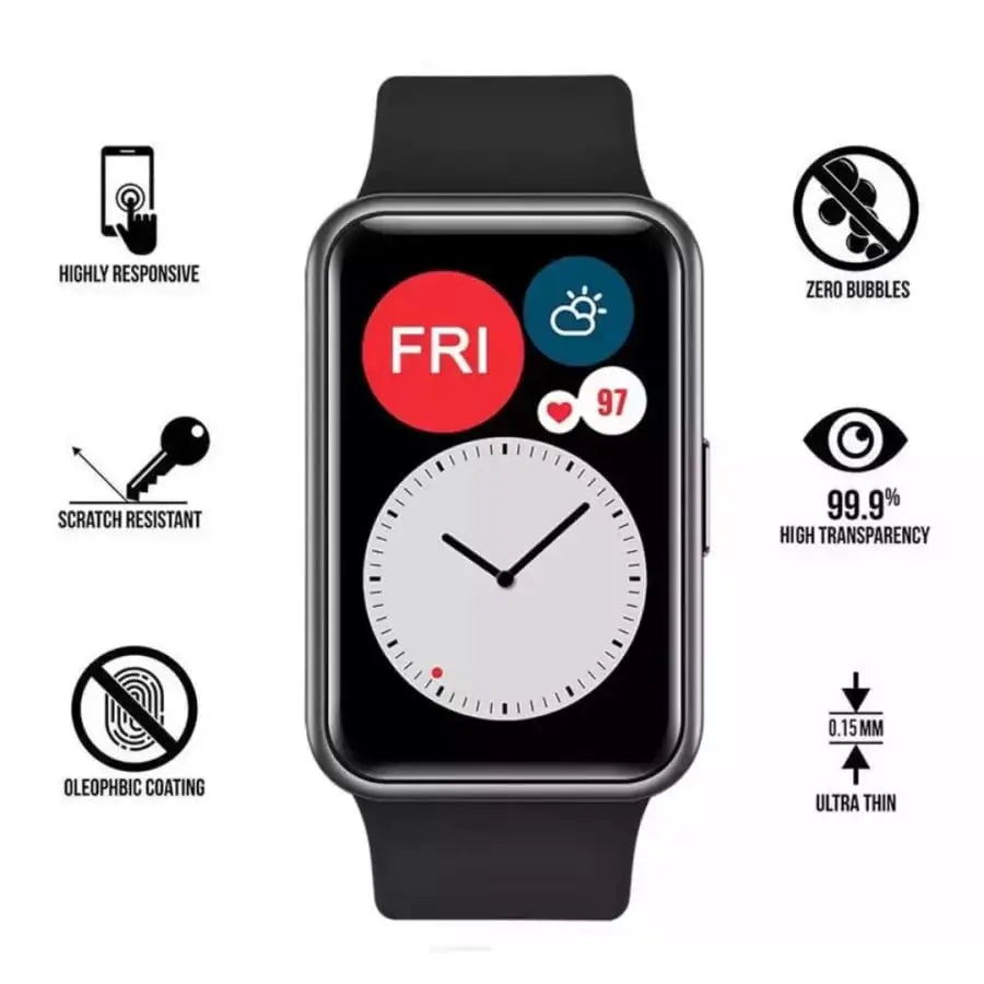 Screen Protectors for Huawei Watch Fit (Pack of 5)