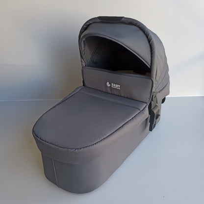 Newborn Pram – Poplar Stroller with Carrycot (Grey)