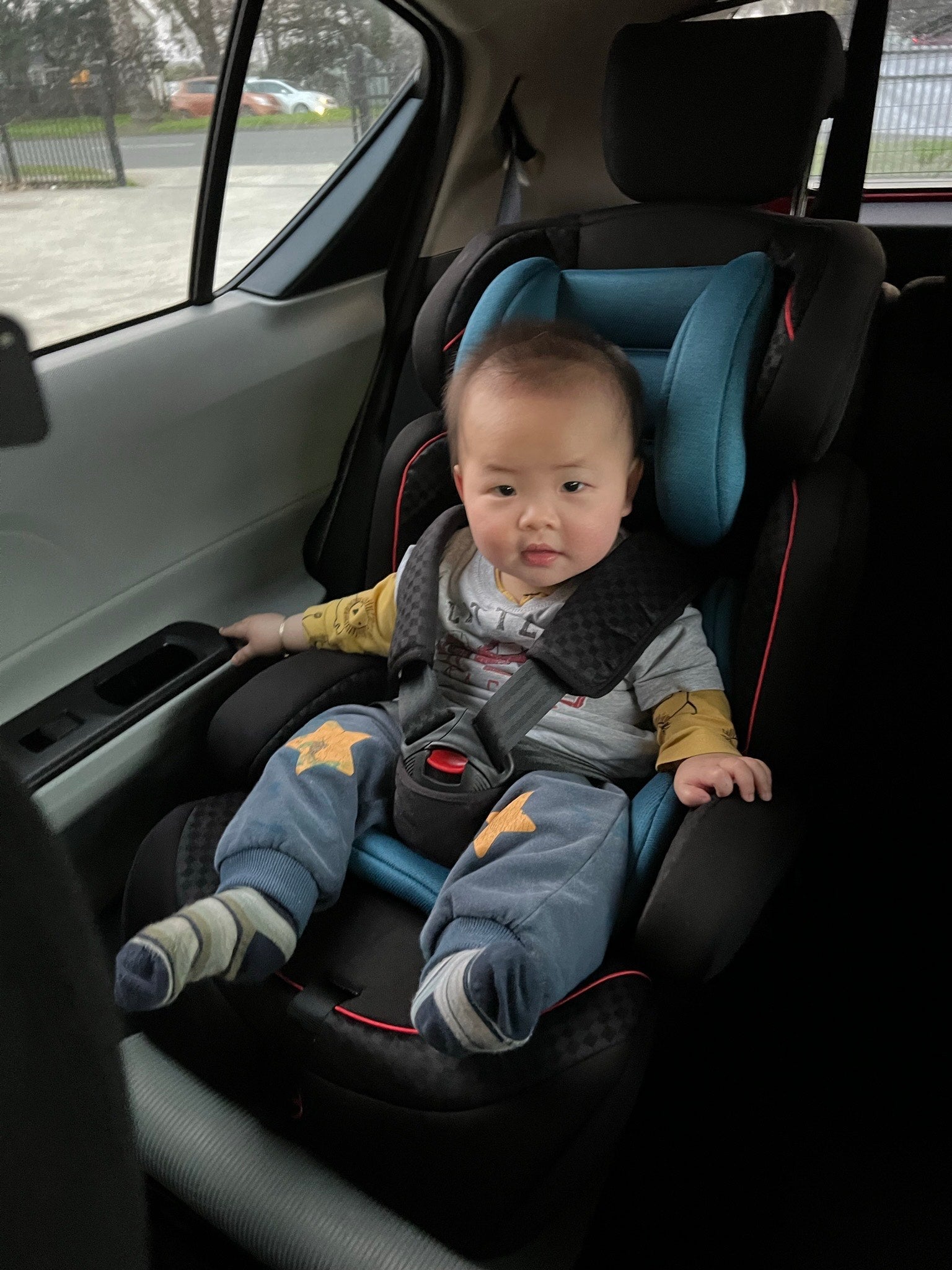 Portable Convertible Car Safety Booster Seat with Adjustable Headrest