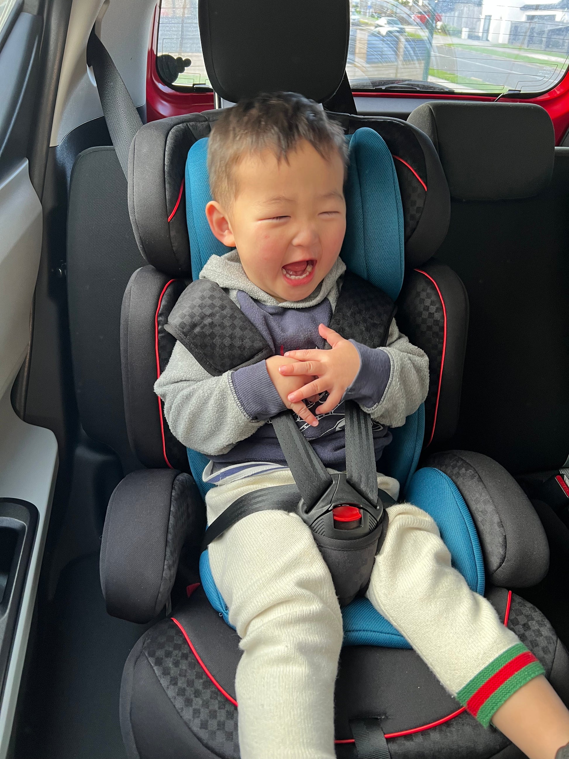 Portable Convertible Car Safety Booster Seat with Adjustable Headrest