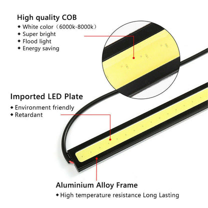 10X 12V White LED Strip Lights Bars Camping Caravan Boat Car COB