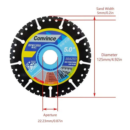 3pcs 5'' Metal Cutting Blade