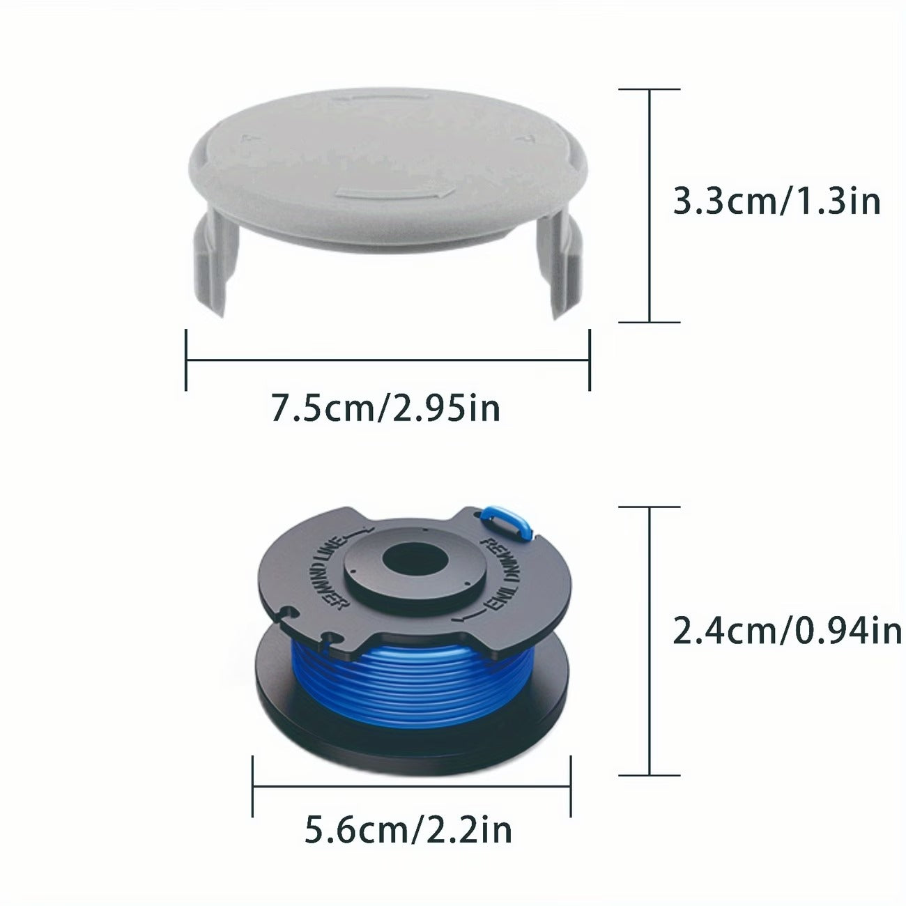 AC14RL3A String Trimmer Spool for Ryobi Weed Wacker String (12+3Pack)