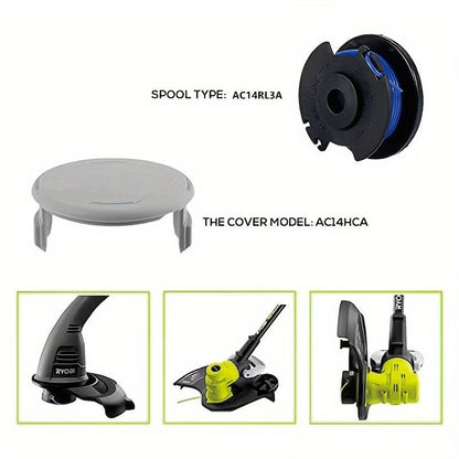 AC14RL3A String Trimmer Spool for Ryobi Weed Wacker String (12+3Pack)