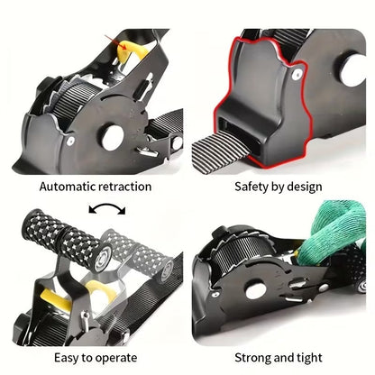 Retractable Auto Ratchet Strap