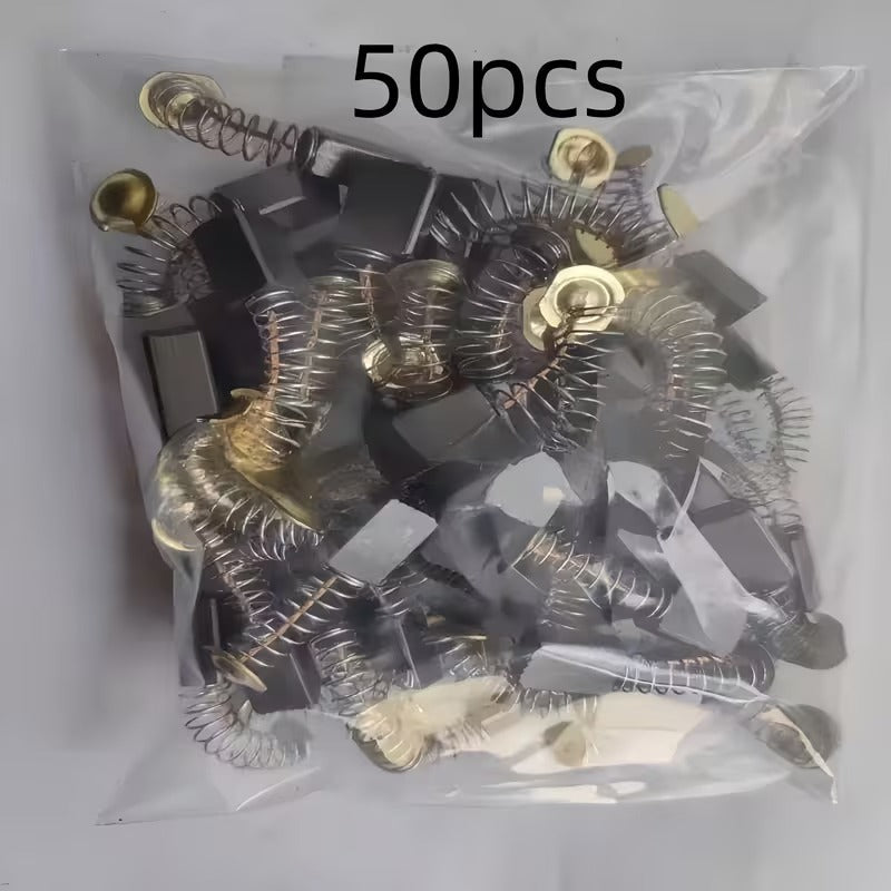 50pcs Electric Motor Carbon Brush with Metal Bases