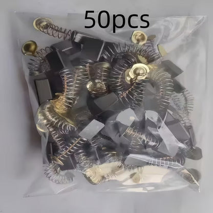 50pcs Electric Motor Carbon Brush with Metal Bases