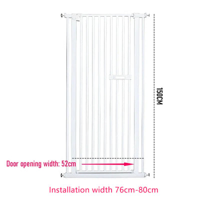 Extra Tall 150cm Pet Security Gate Safety Guard Adjustable