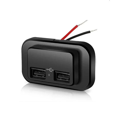 12 24V 5V 4.8A Dual USB Car Charger Socket Power Outlet