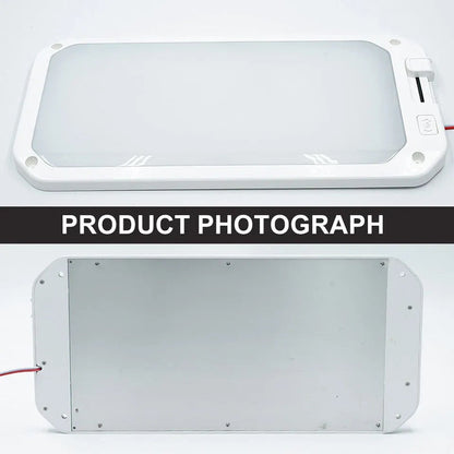 LED Roof Cabin Light 12V Interior Caravan Trailer Motorhome RV Boat Ceiling Lamp