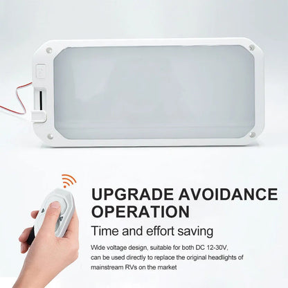 LED Roof Cabin Light 12V Interior Caravan Trailer Motorhome RV Boat Ceiling Lamp