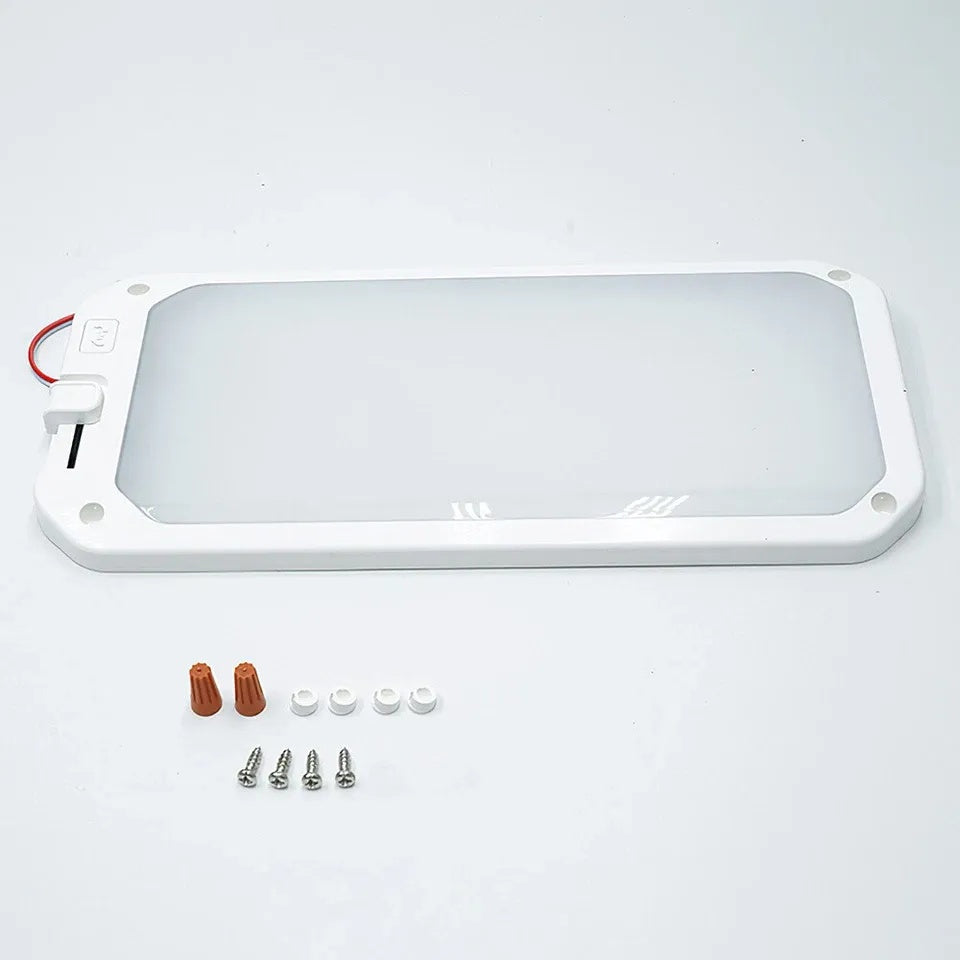 LED Roof Cabin Light 12V Interior Caravan Trailer Motorhome RV Boat Ceiling Lamp