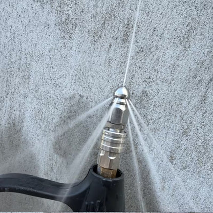 High Pressure Drain Jetter Hose Nozzle 1/4'' Quick Connector 5000 PSI