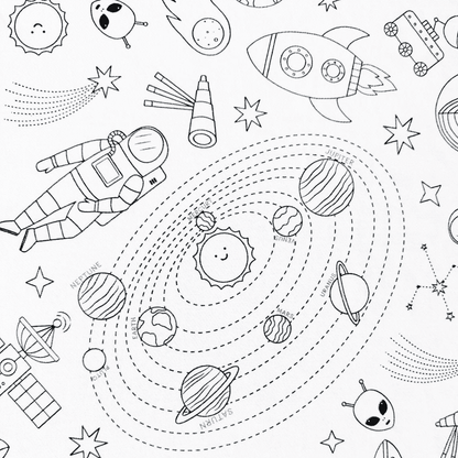 Colour Me Kids - Washable Colouring In Tablecloth Set