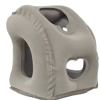 Inflatable Travel Neck Pillow with Chin Support
