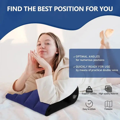 Inflatable Wedge Support Travel Pillow