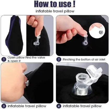 Inflatable Wedge Support Travel Pillow