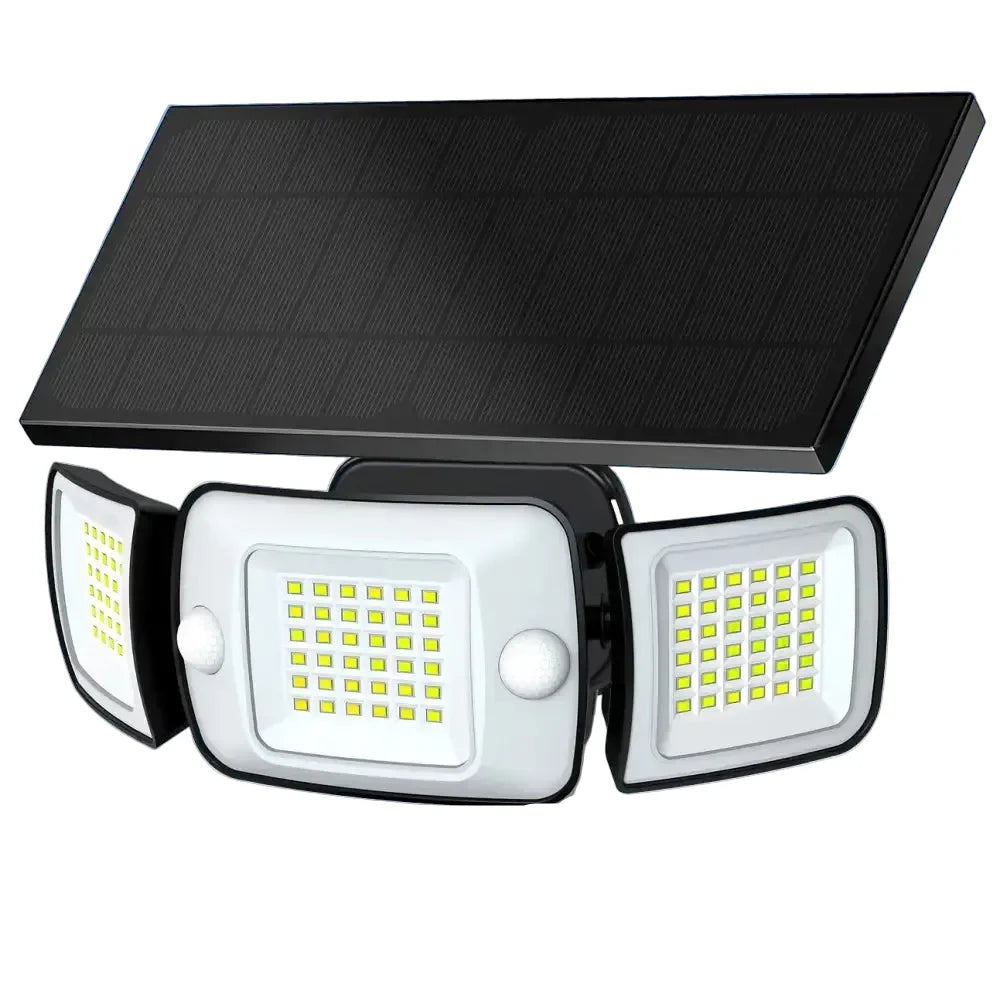 6000mAh Solar Flood Light with Dual Motion Sensors