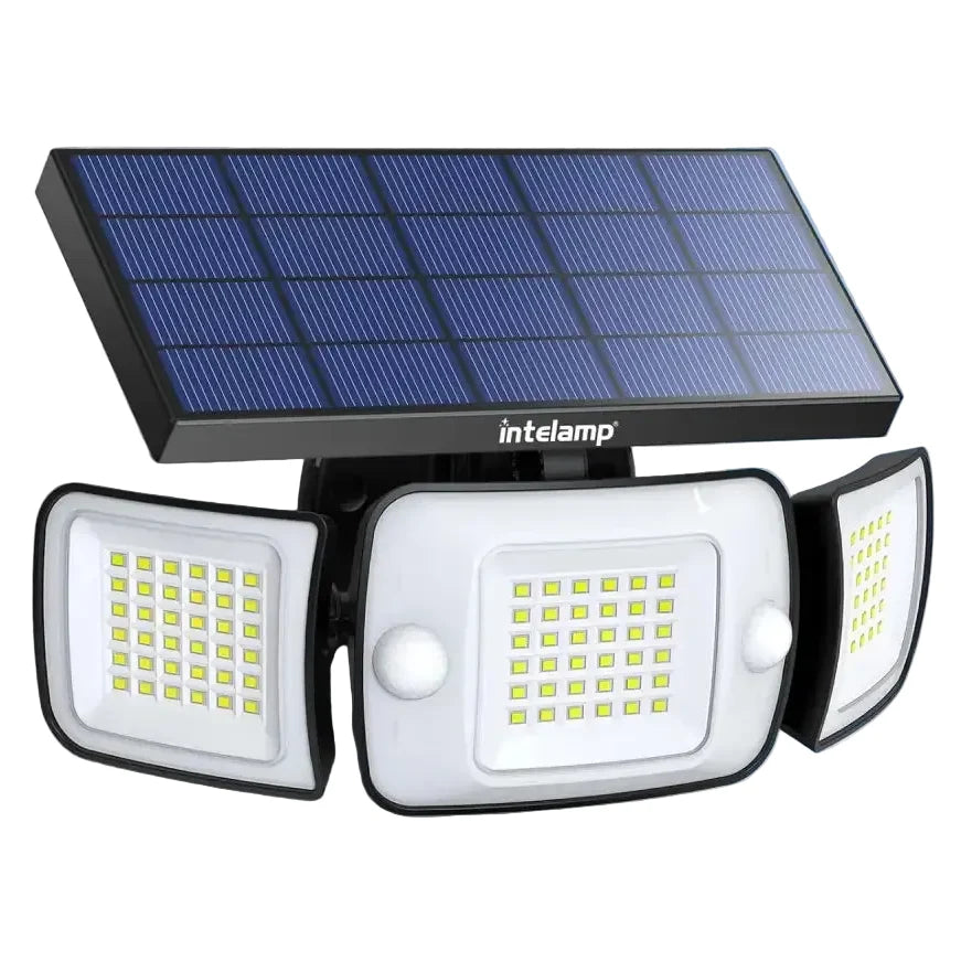 6000mAh Solar Flood Light with Dual Motion Sensors