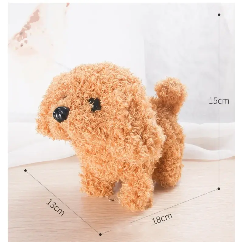 Interactive Electric Plush Corgi Dog Toy with Wagging Tail & Walking Action