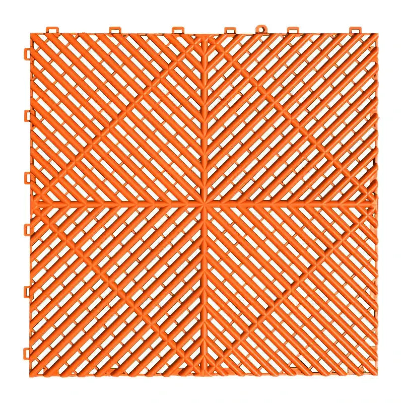 Interlocking Plastic Garage Flooring Tiles (Pack of 25 Tiles)