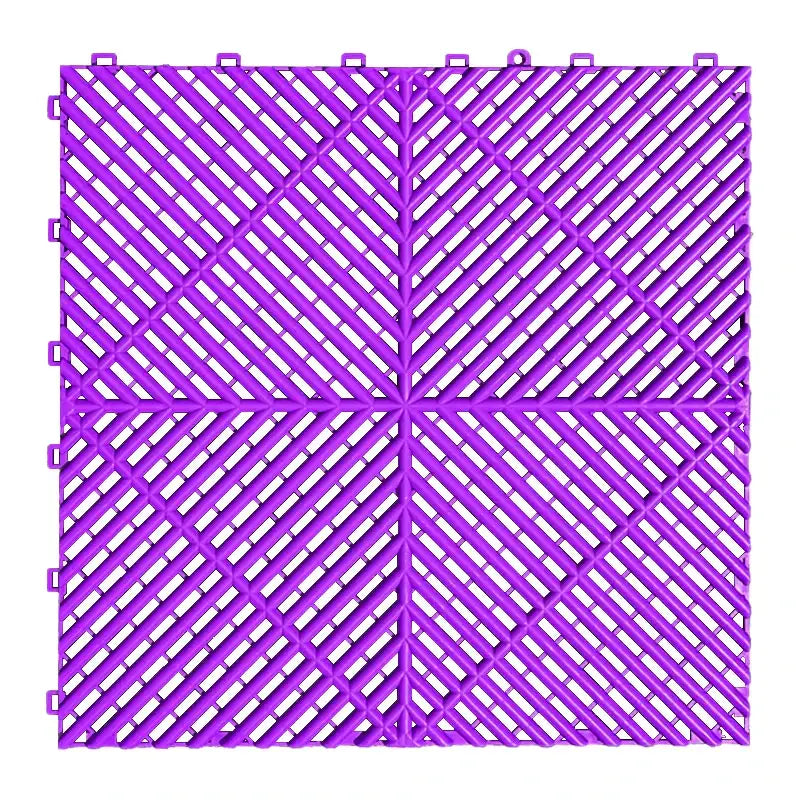 Interlocking Plastic Garage Flooring Tiles (Pack of 25 Tiles)