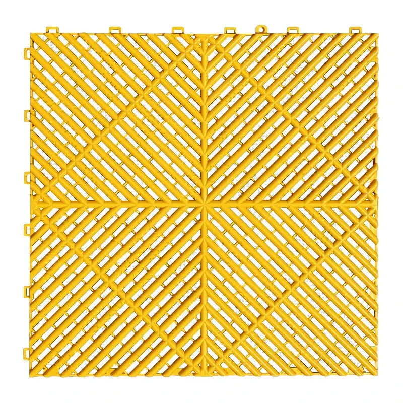 Interlocking Plastic Garage Flooring Tiles (Pack of 25 Tiles)