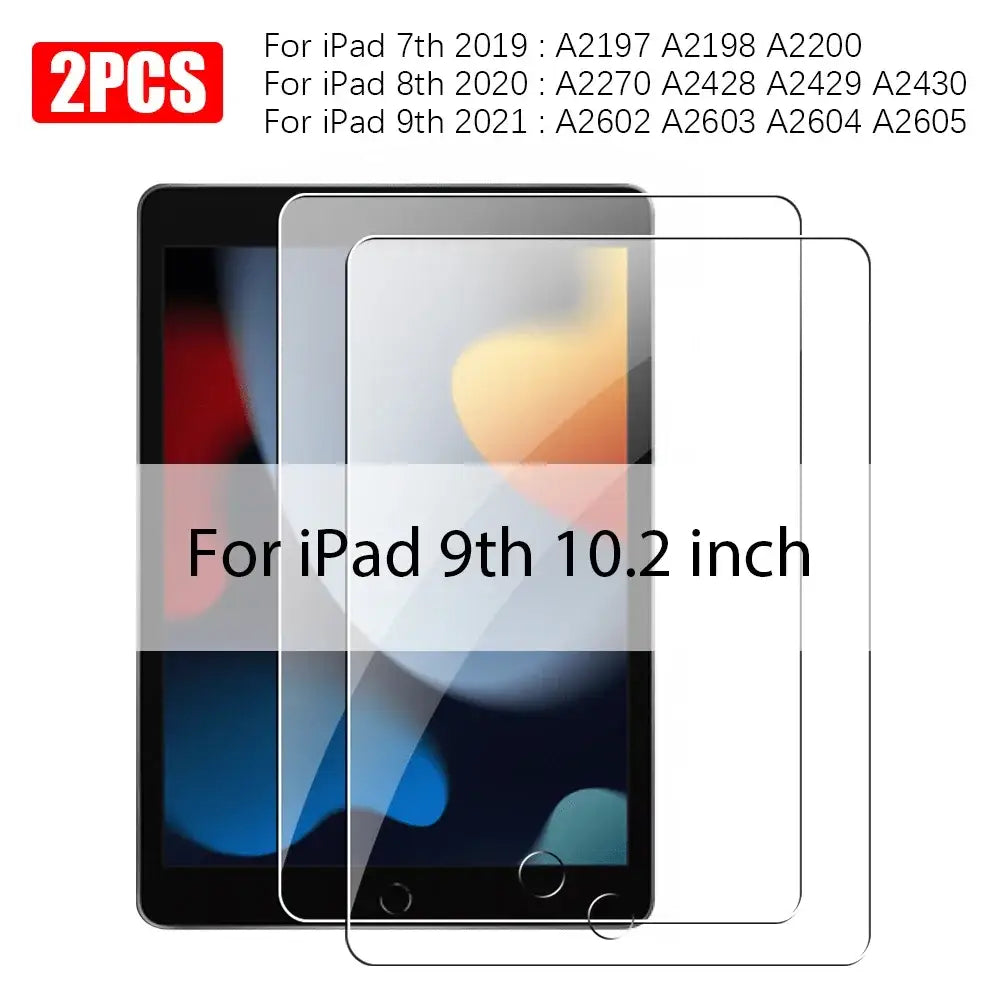 iPad Screen Protectors - Tempered Glass (Pack of 2) (All iPad Models)
