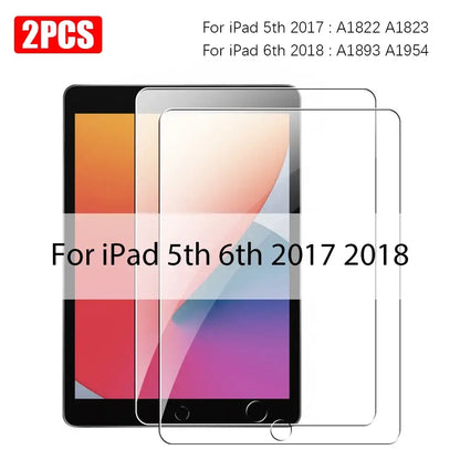 iPad Screen Protectors - Tempered Glass (Pack of 2) (All iPad Models)