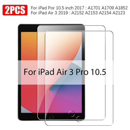 iPad Screen Protectors - Tempered Glass (Pack of 2) (All iPad Models)