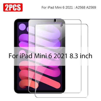 iPad Screen Protectors - Tempered Glass (Pack of 2) (All iPad Models)
