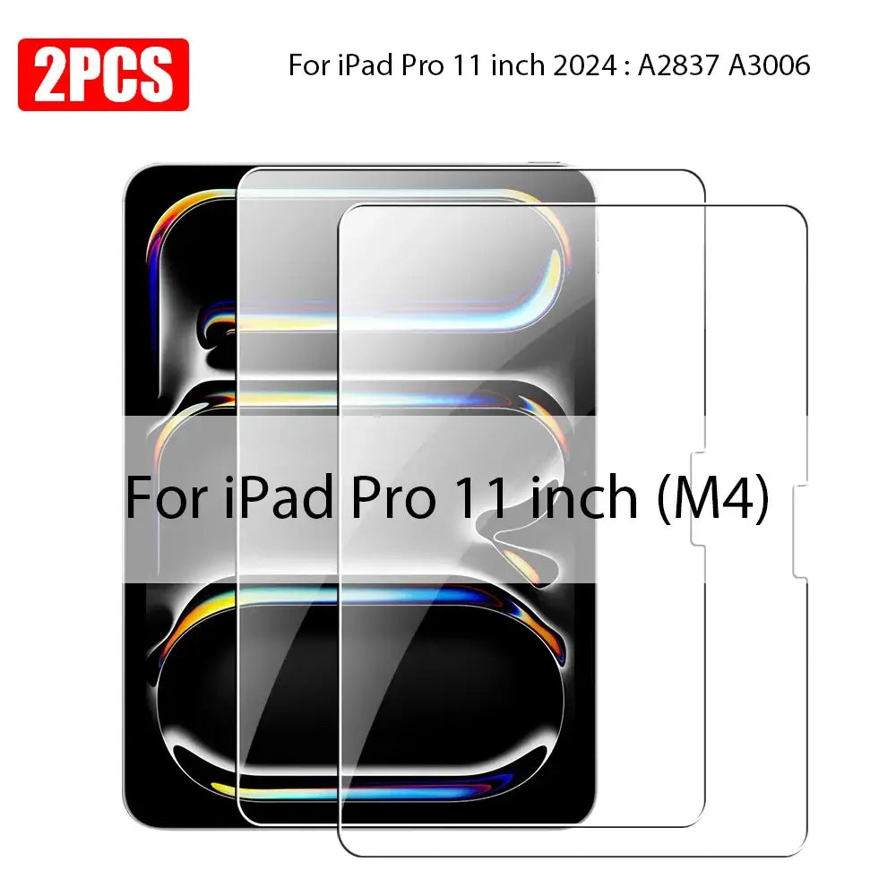 iPad Screen Protectors - Tempered Glass (Pack of 2) (All iPad Models)
