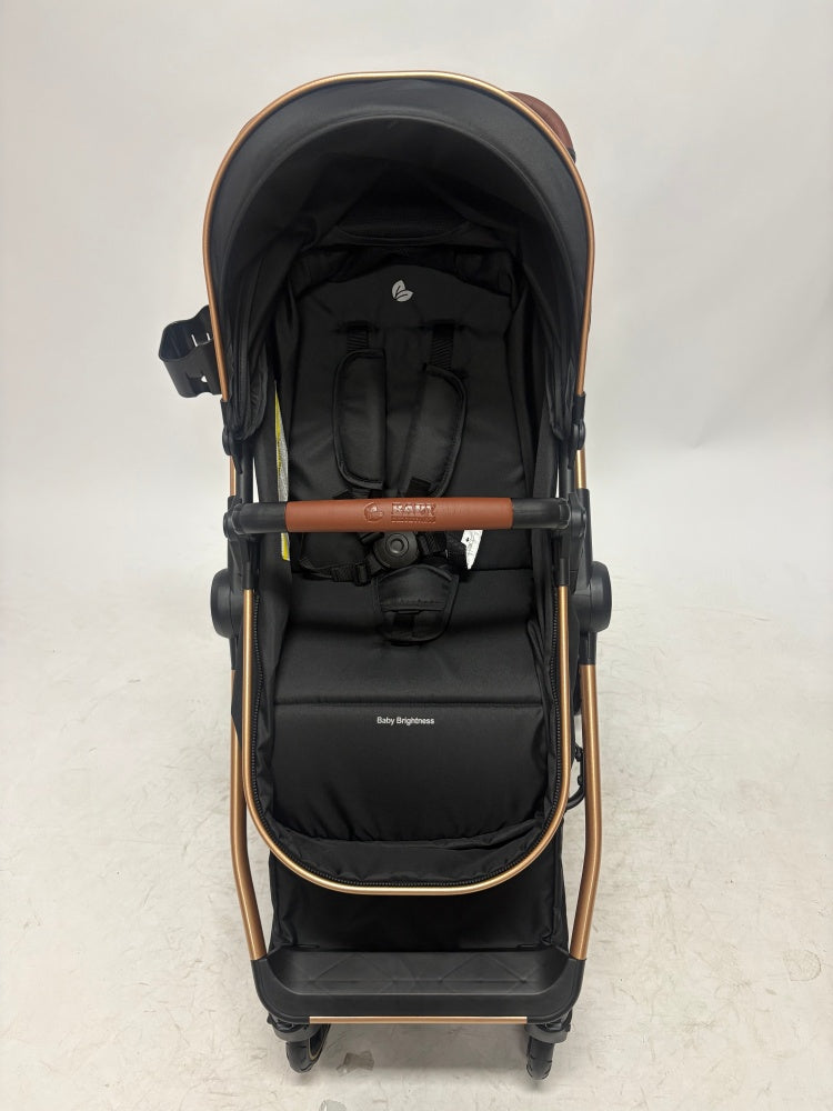 Pre-order Baby Brightness Newborn 4-in-1 Travel System with Bassinet, Capsule, ISOFIX Base & 360° Rotating Car Seat – Grey