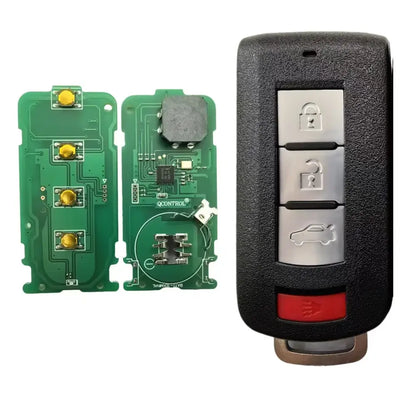 Keyless Go Smart Remote Key 2/3/4 Button 315/434MHz ID46 for Mitsubishi Lancer & Outlander (2008–2016)