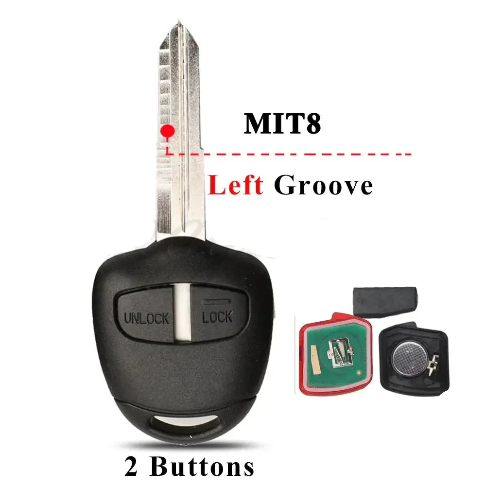 Remote Car Key Fob 433/313.8MHz ID46 for Mitsubishi ASX, Lancer & Outlander (2006–2014)