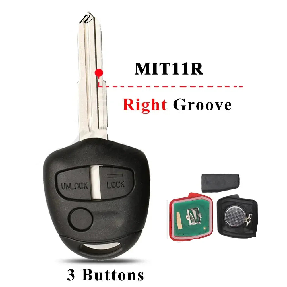 Remote Car Key Fob 433/313.8MHz ID46 for Mitsubishi ASX, Lancer & Outlander (2006–2014)