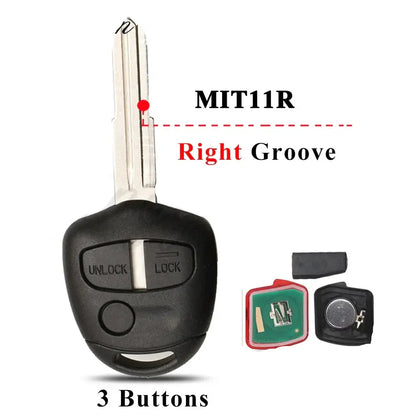 Remote Car Key Fob 433/313.8MHz ID46 for Mitsubishi ASX, Lancer & Outlander (2006–2014)