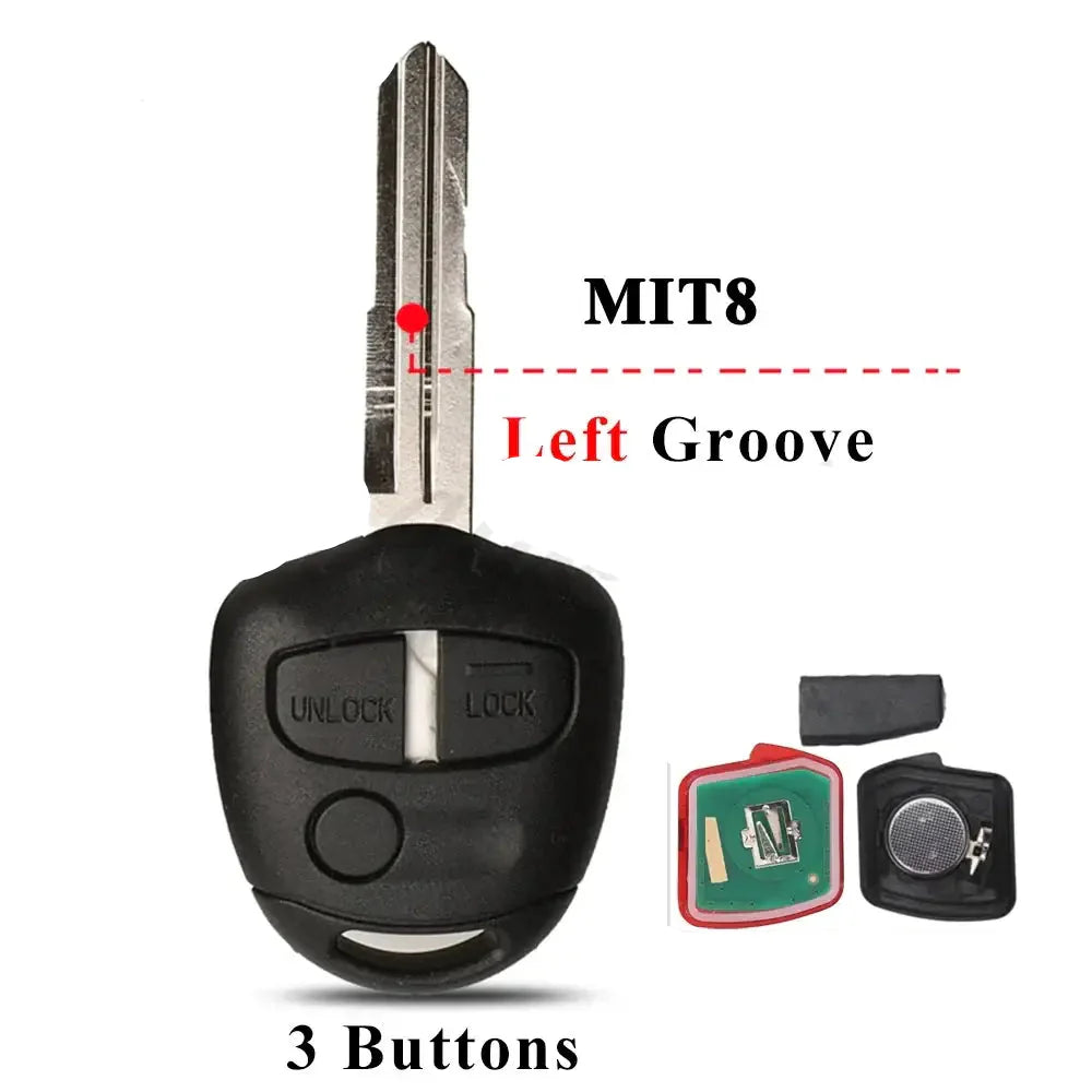 Remote Car Key Fob 433/313.8MHz ID46 for Mitsubishi ASX, Lancer & Outlander (2006–2014)